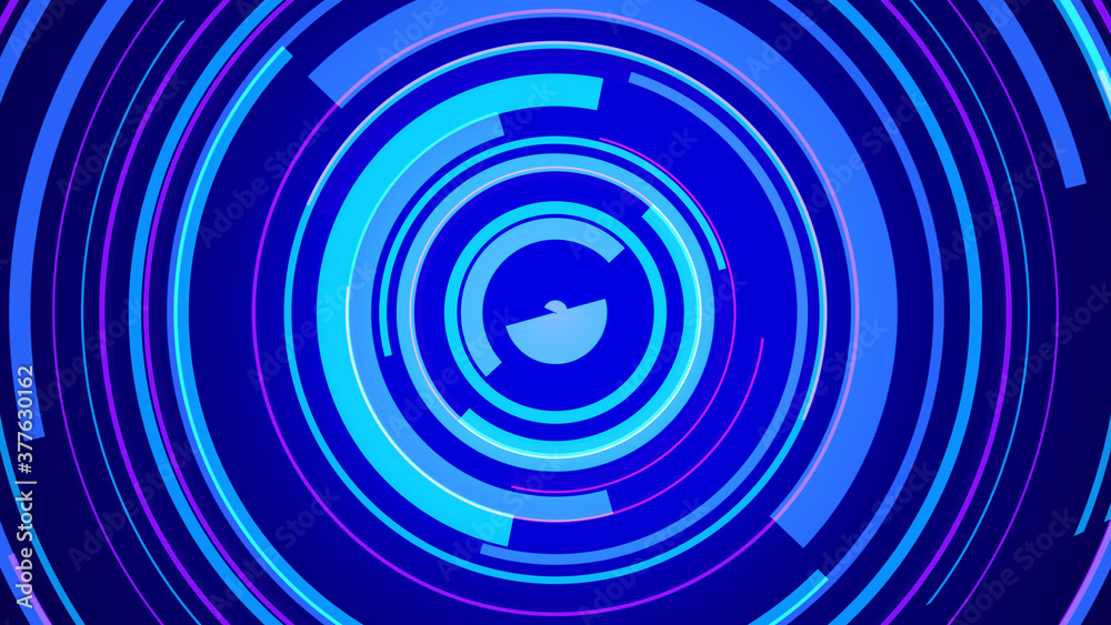 Circle blue neon light technology Hi-tech dark background. Abstract graphic digital future concept design. Circle blue neon light technology Hi-tech dark background. Abstract graphic digital future concept design.