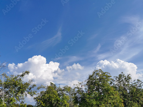 blue sky and clouds 