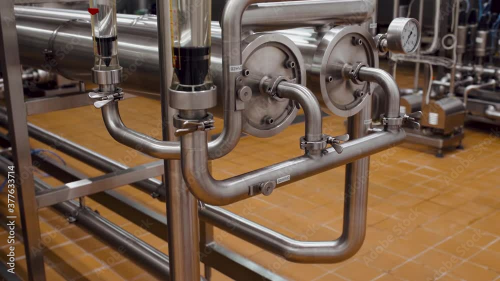 Pipes and sensors in the production of dairy products Pipes and sensors in the production of dairy products