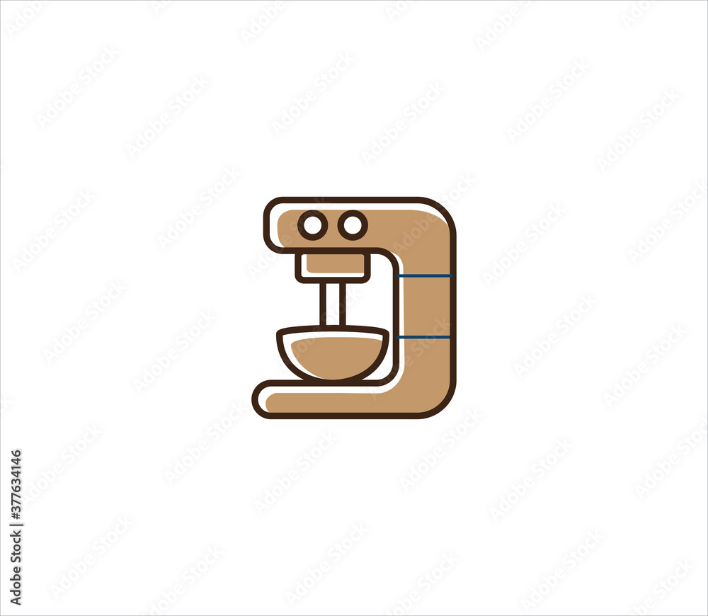 electric dough mixer vector icon in simple outline style bakery and pastry shop electric dough mixer vector icon in simple outline style bakery and pastry shop