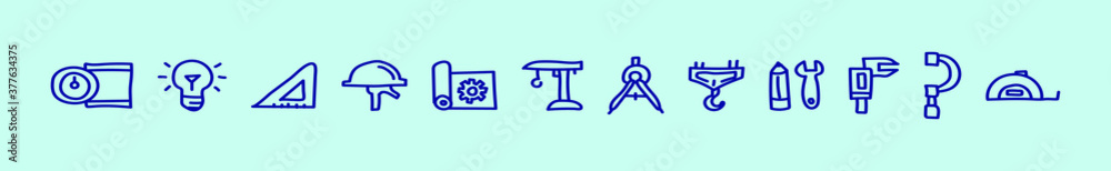set of micrometer cartoon icon design template with various models. vector illustration set of micrometer cartoon icon design template with various models. vector illustration