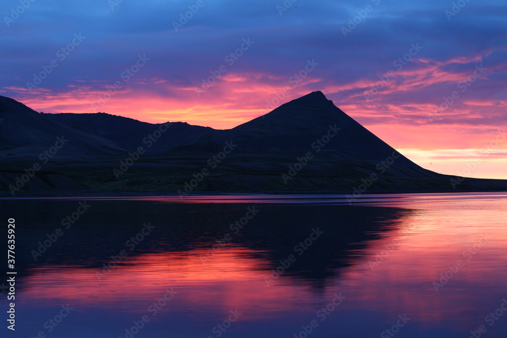 Beautiful Iceland mountain landscape