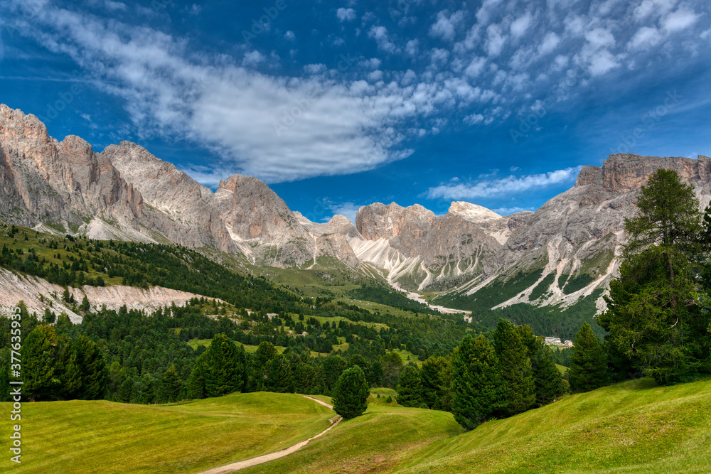 Landscape of Puez-Odle group in the Dolomites