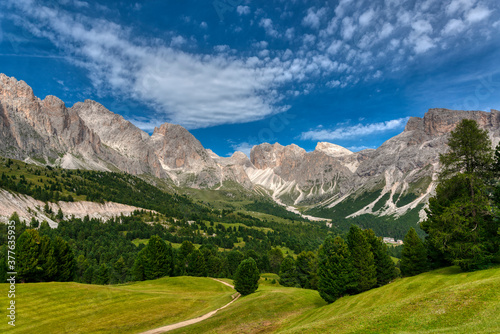 Landscape of Puez-Odle group in the Dolomites