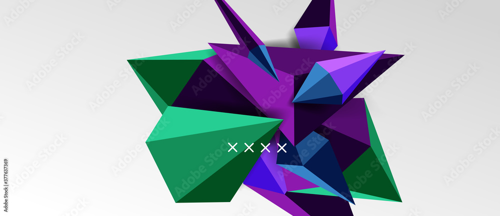 3d low poly abstract shape background vector illustration 3d low poly abstract shape background vector illustration