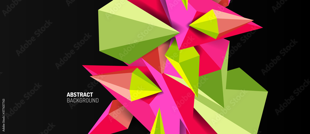 3d low poly abstract shape background vector illustration 3d low poly abstract shape background vector illustration