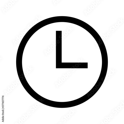 watch icon design black and white