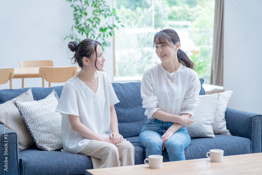 アジア人女性 2人 ポートレート アジア人女性 2人 ポートレート