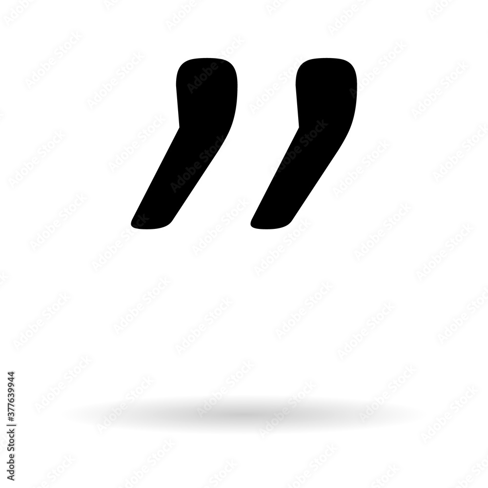 Quote concept icon, quotation speech bubble symbol, vector illustration dialog sign, text mark graphic Quote concept icon, quotation speech bubble symbol, vector illustration dialog sign, text mark graphic