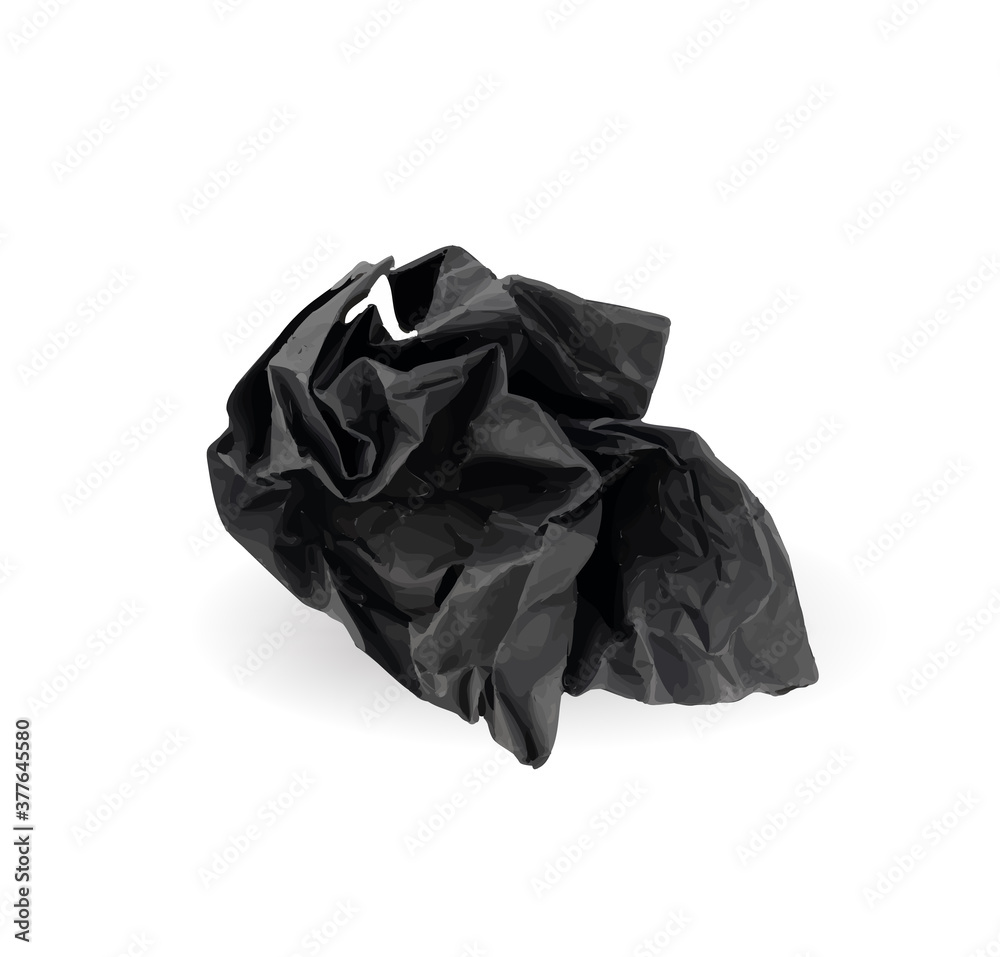 Crumpled Paper Ball Isolated on White background