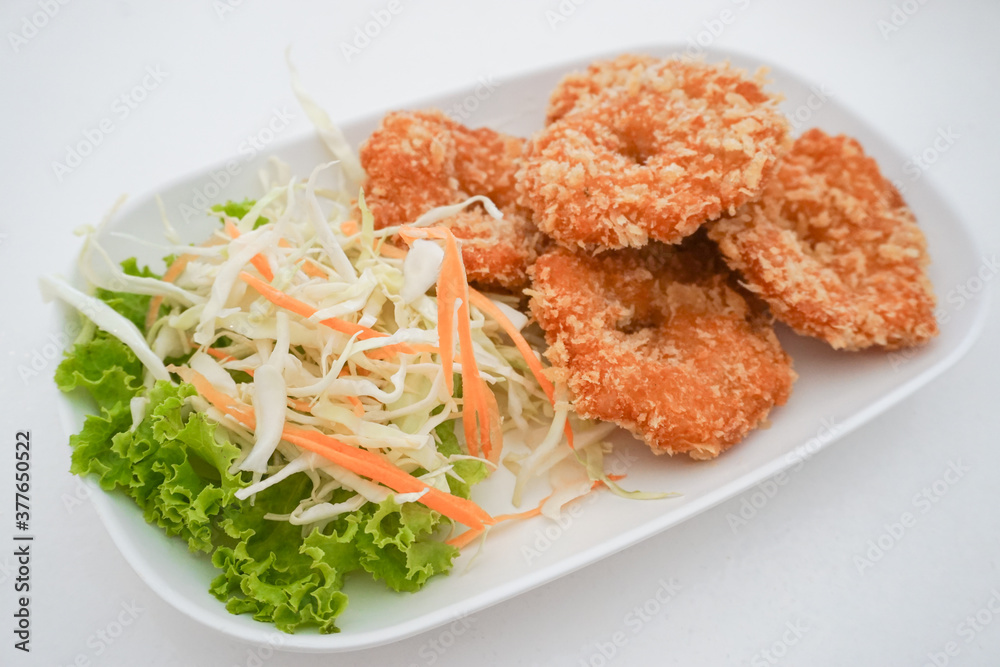 Deep fried shrimp cake Deep fried shrimp cake