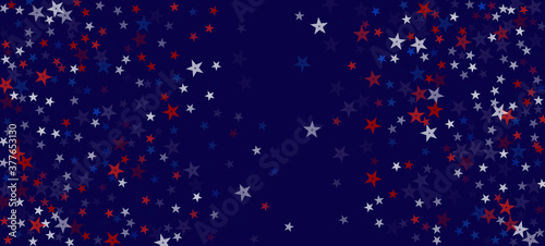 National American Stars Vector Background. USA 4th of July 11th of November Veteran's President's Labor Memorial Independence Day 