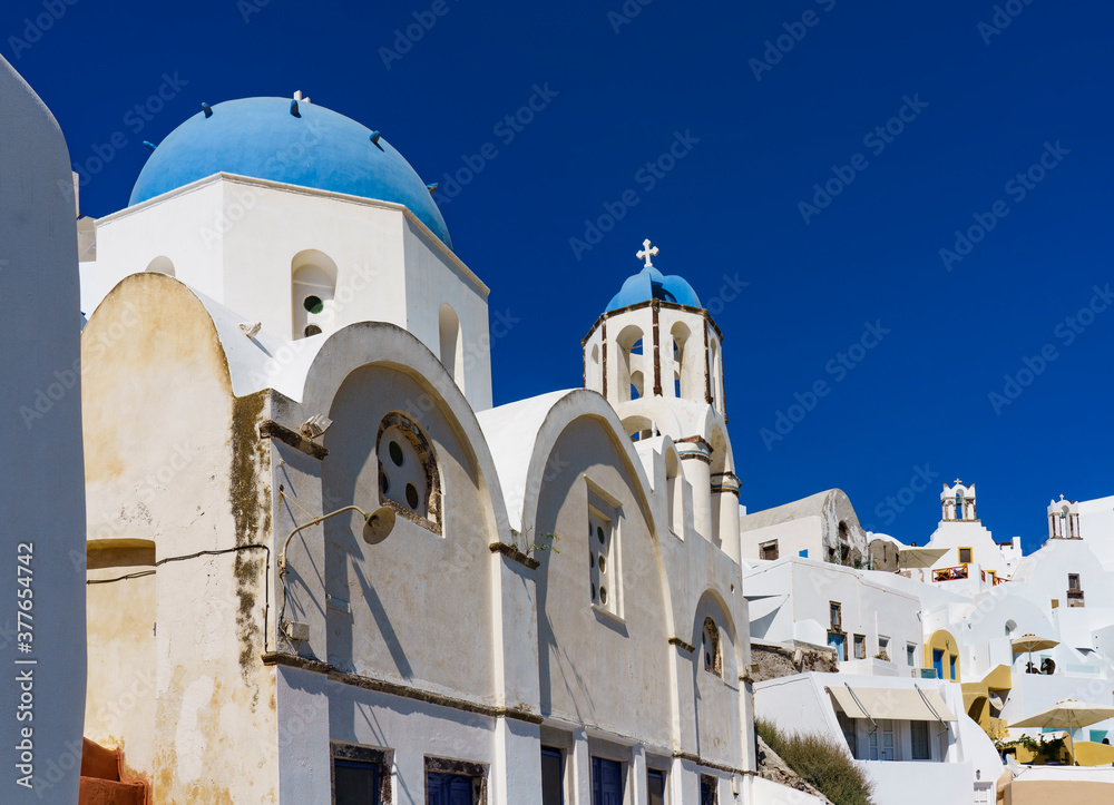 church in oia, santorini, greece