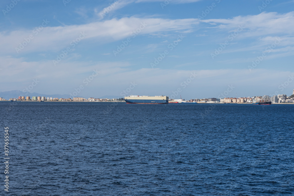 Crossing the Strait of Gibraltar by ferry