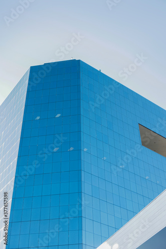 A modern glass skyscraper. Modern office building