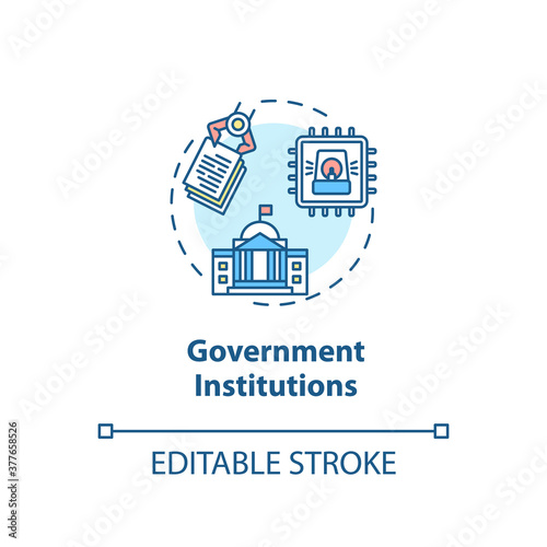 Government institutions concept icon