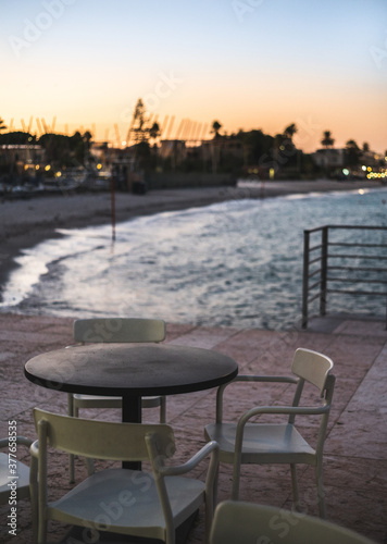 Sunset View at Marina Piccola in Cagliari, Sardinia