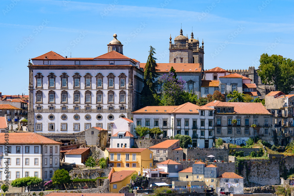 Buildings of Ribeira District in Porto, Portugal