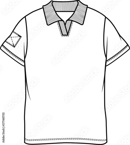 Men's Polo shirt Design Template. Vector images