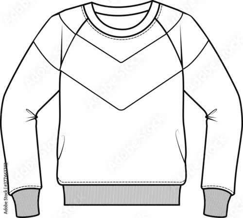 men's sweatshirt vector illustration. hoodie