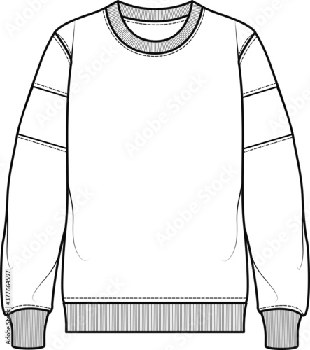 men's sweatshirt vector illustration. hoodie