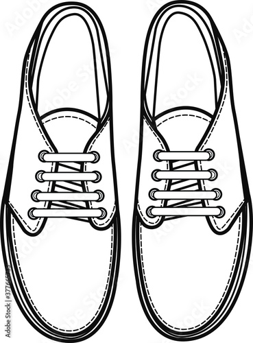 Mens Shoes Vector Images. shoes fashion illustration