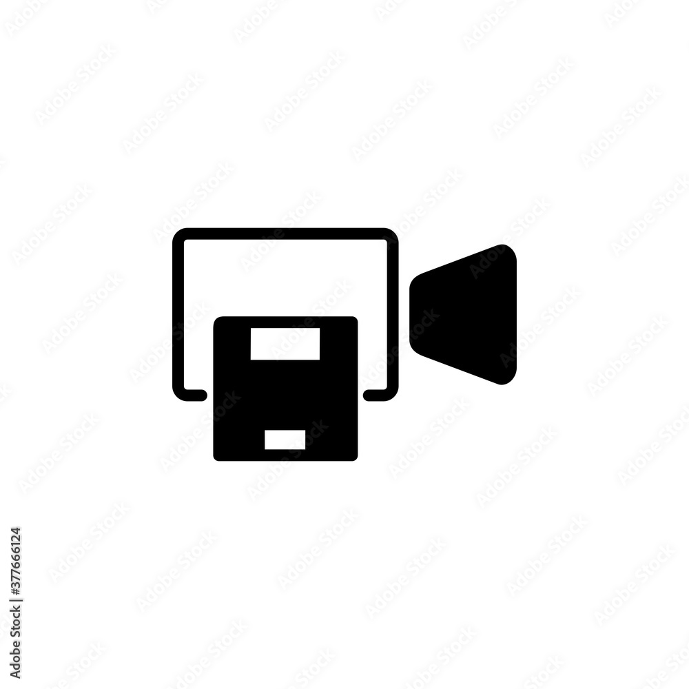save video icon. application icon. perfect for logo, application, presentation, background and more product. icon design solid style save video icon. application icon. perfect for logo, application, presentation, background and more product. icon design solid style