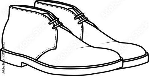 Mens Shoes Vector Images. shoes fashion illustration