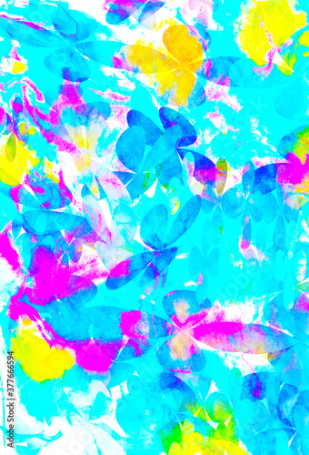Watercolor multicolor abstract Ebru handiwork  background for design © Луиза Козич