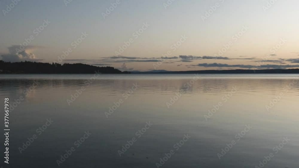 dusky horizon of the puget sound