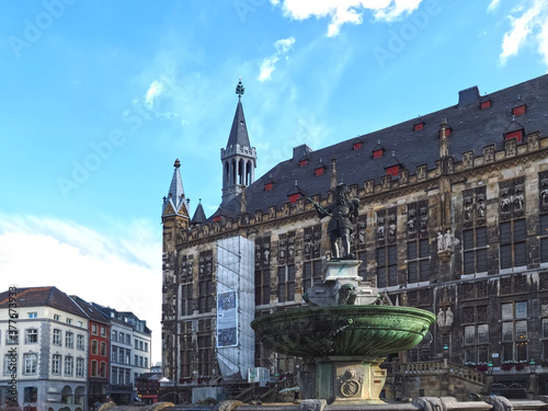 Beautiful old municipal in Aachen Germany