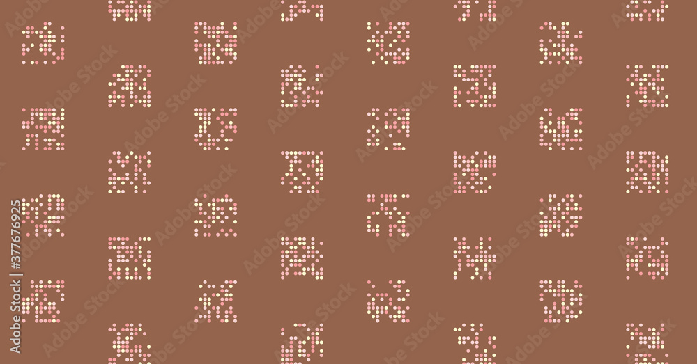 Abstract Color Halftone Dots generative art background illustration Abstract Color Halftone Dots generative art background illustration