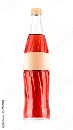 Layout bottles for soft drink on a white background with a blank label