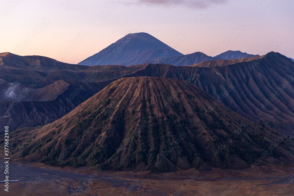 sunrise in the volcano
