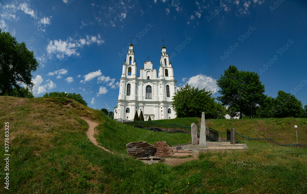 Saint Sophia Cathedral in  in Polotsk city. Belarus.