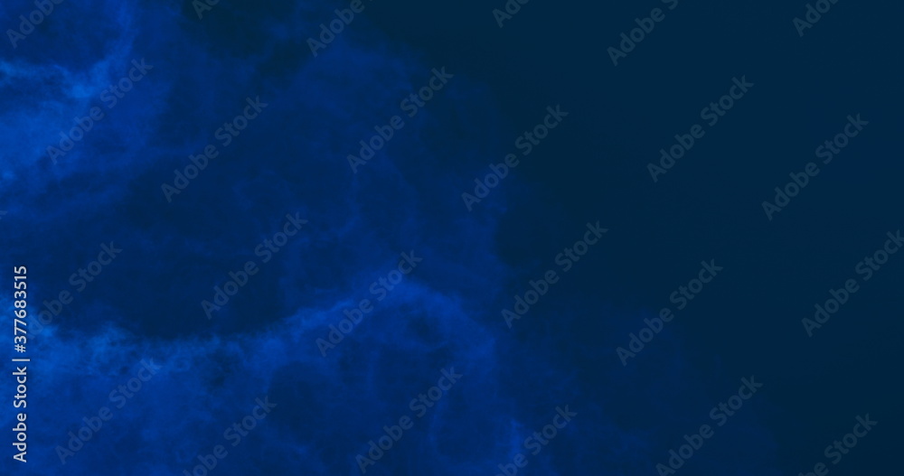 4k resolution defocused smoke abstract background for backdrop, wallpaper and varied design. Reflex blue, ink blue and dark blue colors.