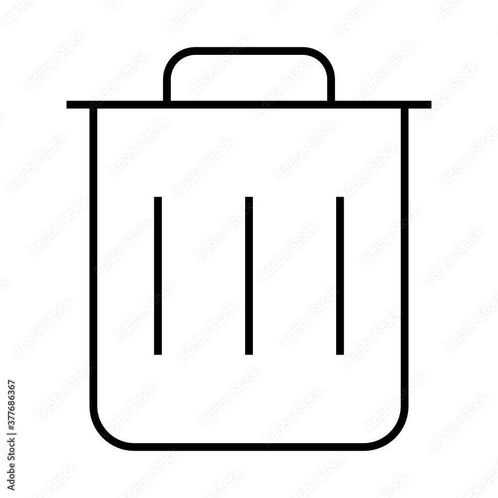 delete trash can icon design line style delete trash can icon design line style