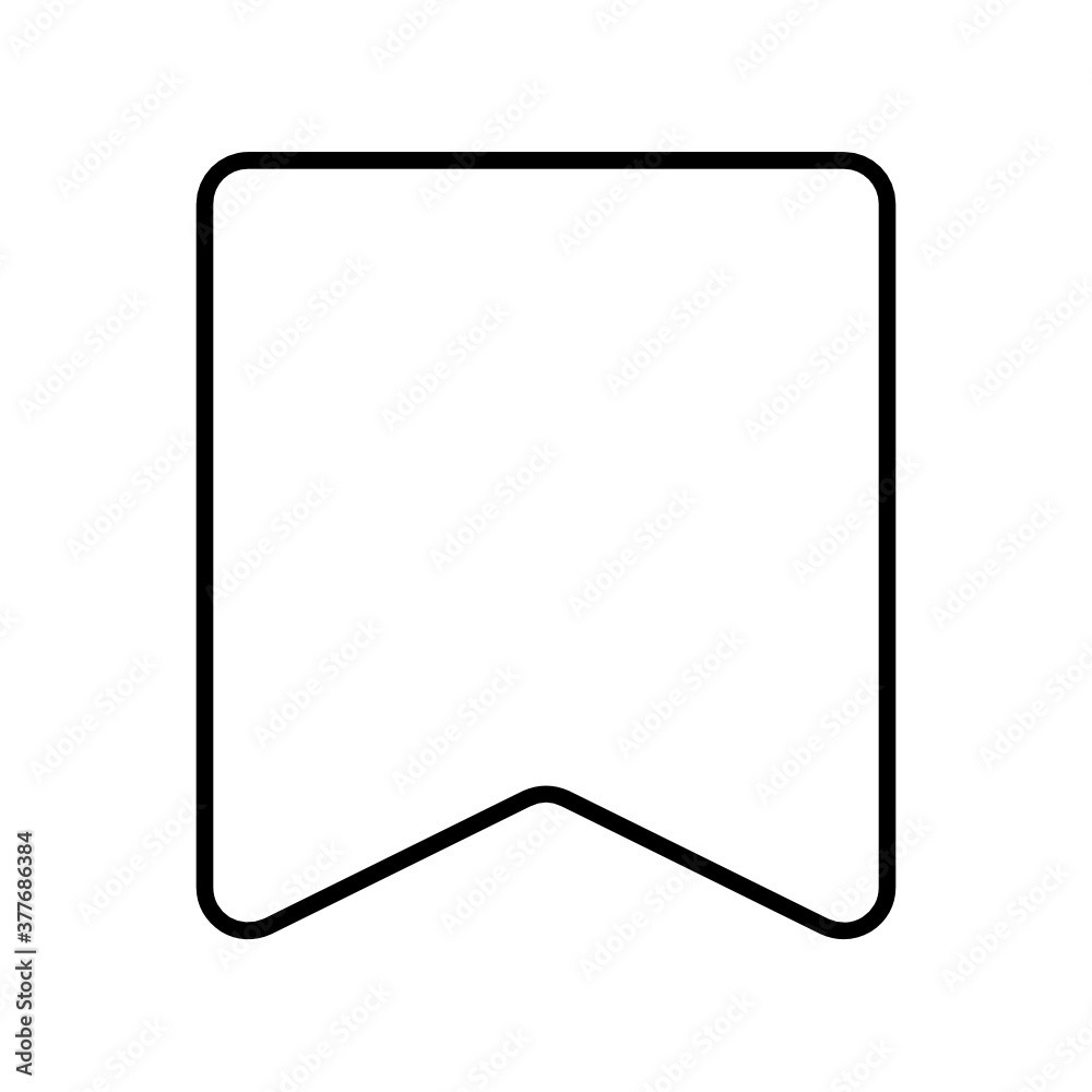 Bookmark icon design line style Bookmark icon design line style