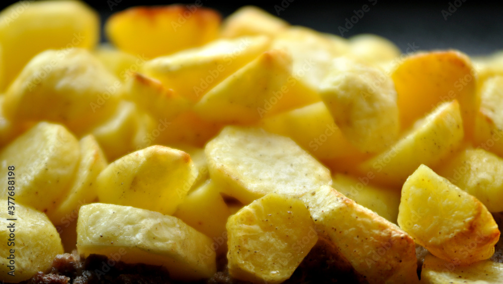 Beautiful, juicy potatoes baked in the oven Beautiful, juicy potatoes baked in the oven