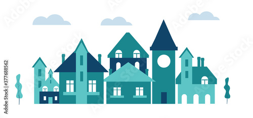 City street illustration 