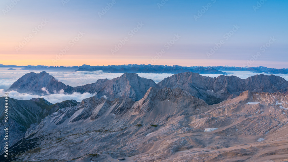 Zugspitze Sonnenaufgang 
