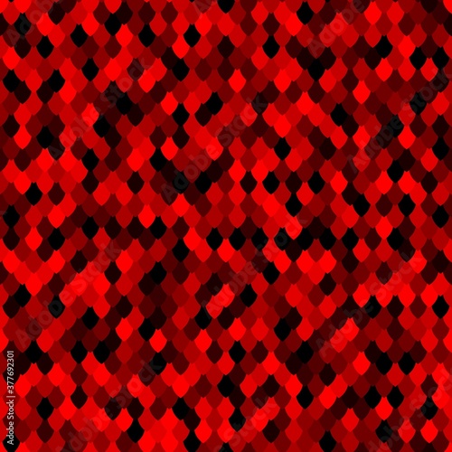 Abstract scale pattern. Color squama texture. Bright ruby seamless pattern
