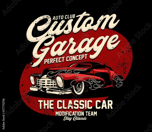 Custom Garage Retro sign graphic