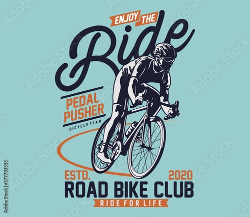 Road Bike for T shirt graphic photo