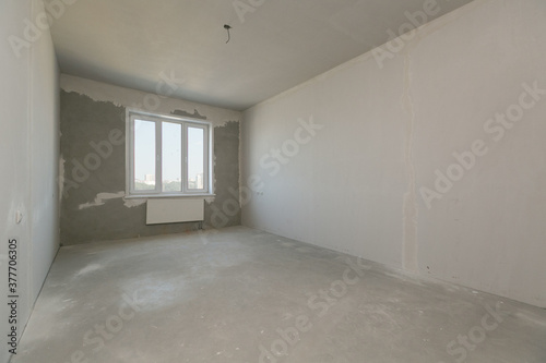 interior of the apartment without decoration