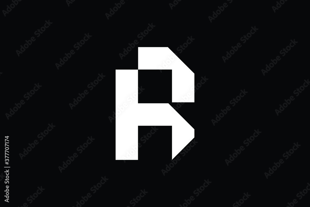 Minimal Innovative Initial HR logo and RH logo. Letter R RH HR creative elegant Monogram. Premium Business logo icon. White color on black background Minimal Innovative Initial HR logo and RH logo. Letter R RH HR creative elegant Monogram. Premium Business logo icon. White color on black background