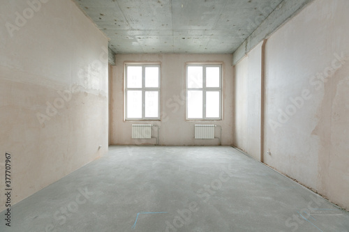 interior of the apartment without decoration