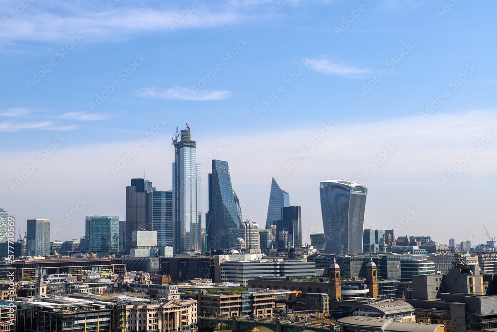 Die Skyline von London vom Tate modern 