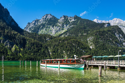 Blick auf den Königssee im Berchtesgadener Land