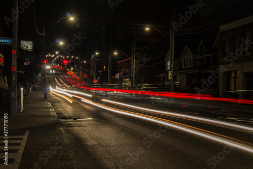 Traffic light night